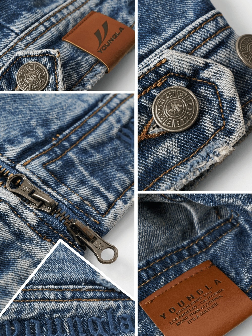 5185 - Rider Jean Jacket YoungLA - Picture 4 of 5